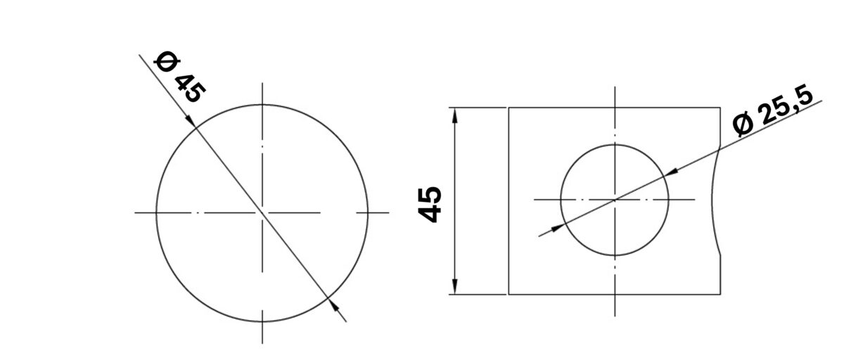 Nudo tubo L Mod. S03 - Imagen 2