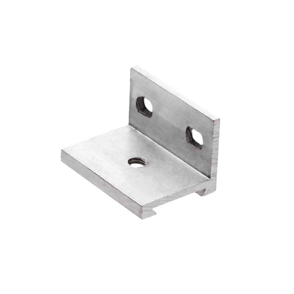 Soporte lateral Modelo 500 para puertas correderas, que asegura la alineación de los carriles y evita vibraciones, ofreciendo instalación firme y duradera