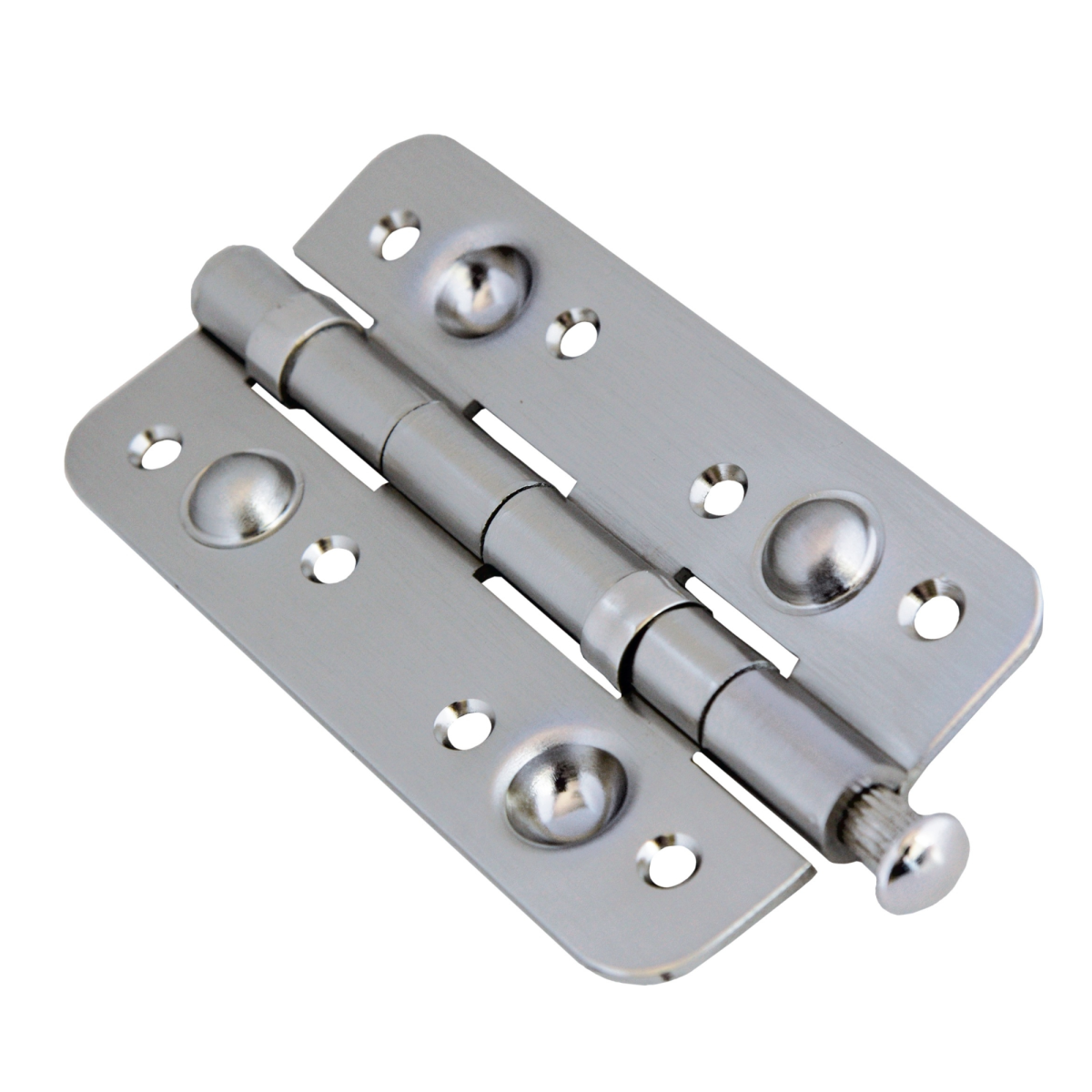 Bisagra de seguridad Mod. 8402 en acabado Níquel con sistema antipalanca