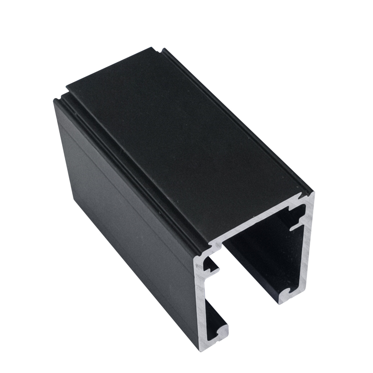 Guía para puerta corredera de 120 kg Modelo 1289N en acabado negro mate,