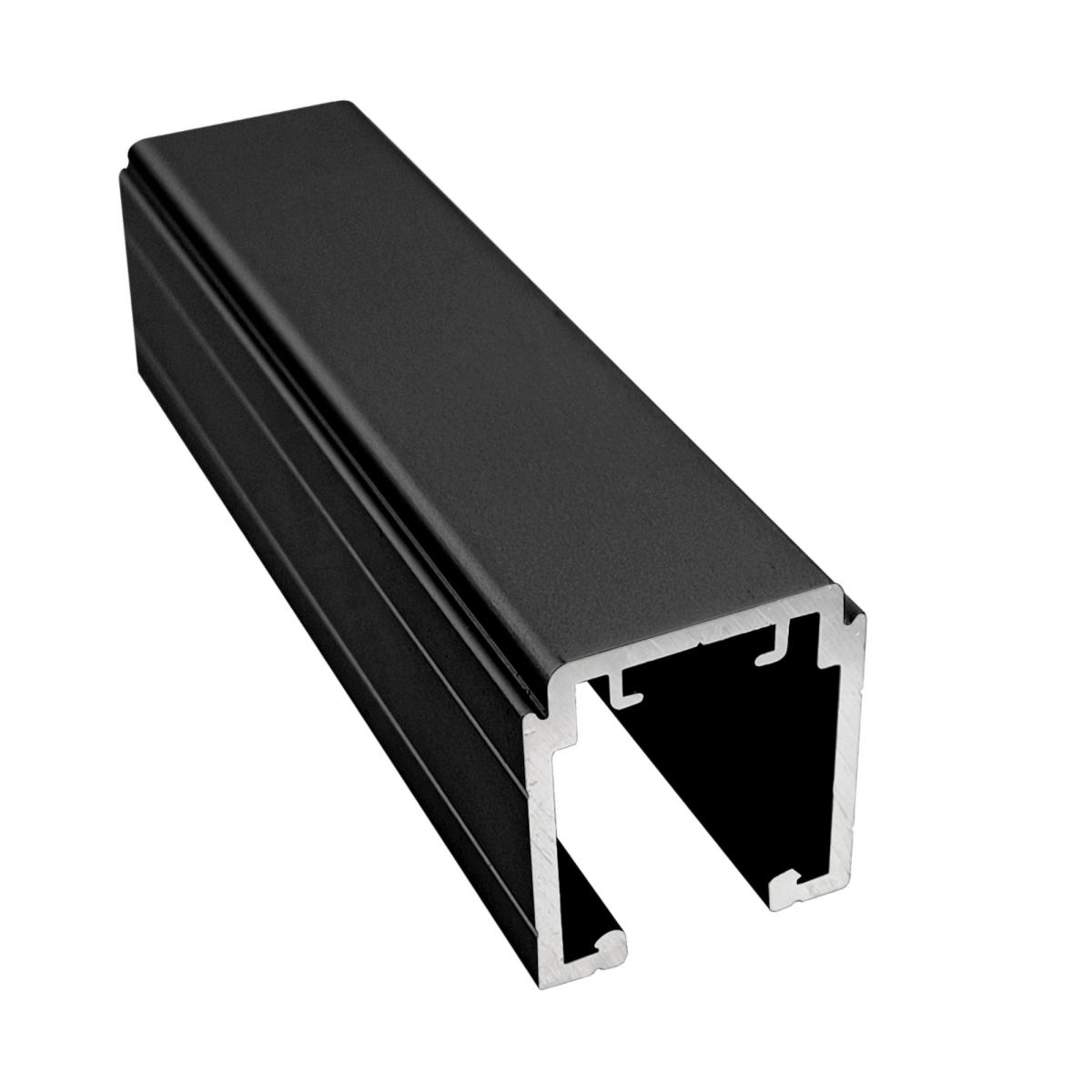 Guía para puerta corredera,, soporta 80 Kg acabado negro