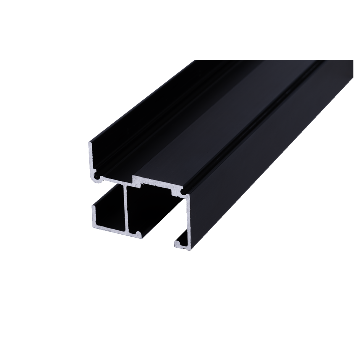 Guía para puerta corredera Mod.881485, negro, anclaje a pared
