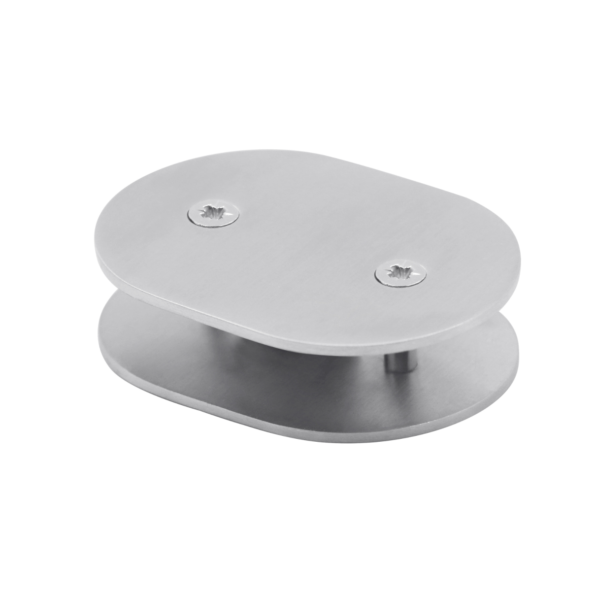 Unión rectangular de acero inoxidable AISI 304 para paneles fenólicos en cabinas sanitarias