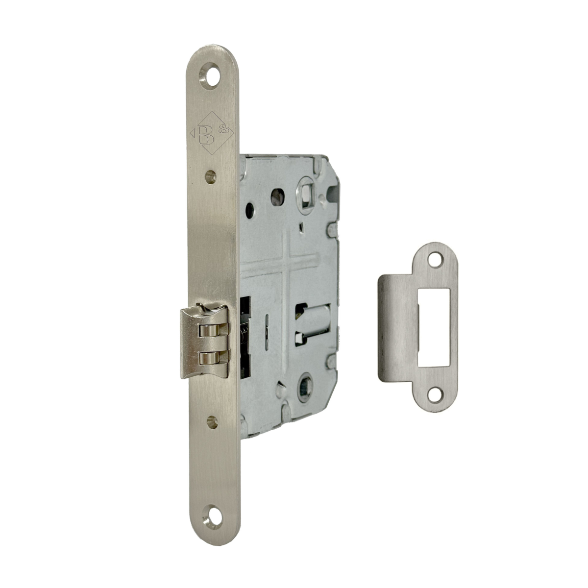 Picaporte con rodillos, Mod.270R, acabado acero inoxidable